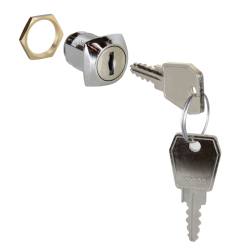 Cylinder lock configurable
 Lock configuration-Lock body keyed alike without bolt with nut